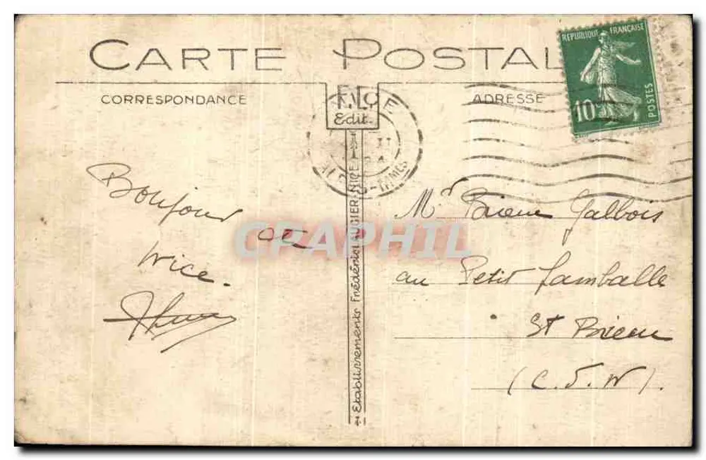 Nice — Das Palais der Mole und der Garten Albert-1er — Verlag F.L.C.E. - Rückseite