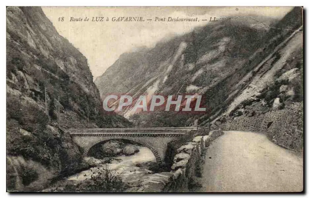 Route de Luz à Gavarnie — Pont Desdouroucaï — LL - Vorderseite