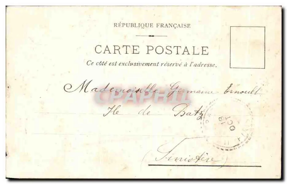Bordeaux. — Esplanade des Quinconces und Denkmal der Girondinen — J. L., Verleger, Bordeaux - Rückseite