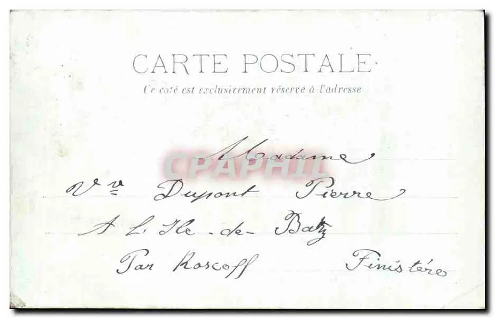 Marseille — Palácio do Farol — Amitié Laurent - Verso