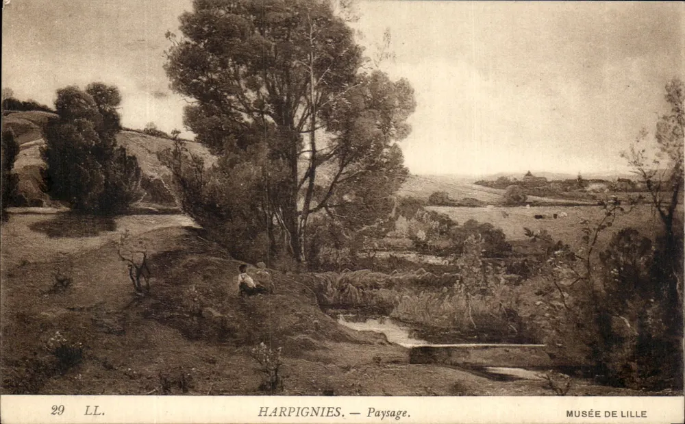 Harpignies — Pejzaż — Musée de Lille - Awers
