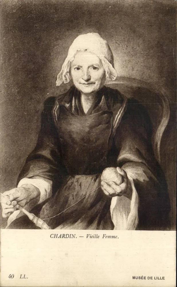 Chardin — Alte Frau — Museum von Lille - Vorderseite
