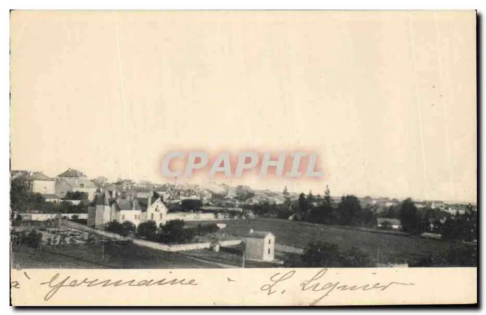 Yonne-Loire — Vista da cidade — L. Lignier - Frente