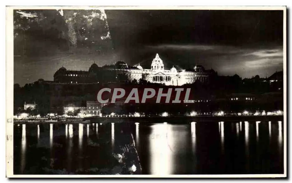Budapest — Royal Castle illuminated — publisher Köringer, no. 285 - Front