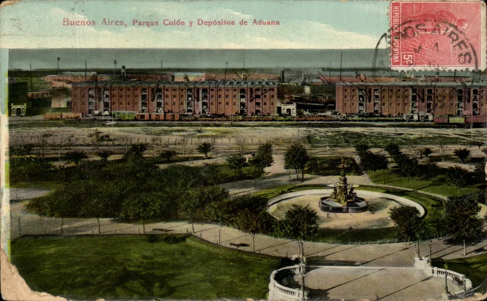 Buenos Aires, Parque Colón y Depósitos de Aduana — unbekannter Verlag, Seriennummer nicht sichtbar - Vorderseite