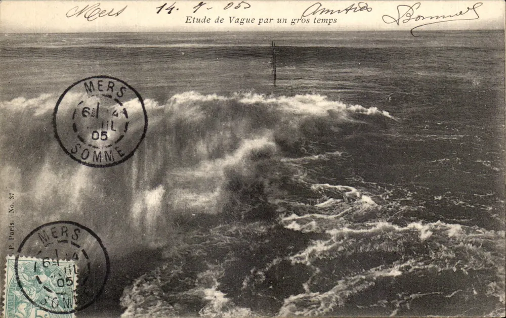 Mers — Studie einer Welle bei Sturm — P. Paris, Nr. 37 - Vorderseite