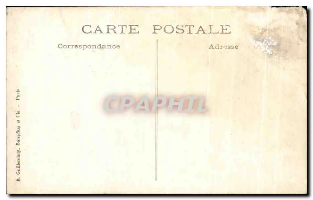 Marche des étudiants — Place de l'Église à Toulouse — R. Guillenmingt, Brampdag et Cie, Paris - Verso