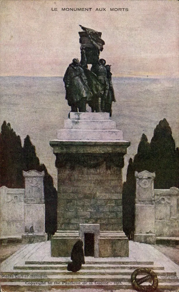 O Monumento aos Mortos — Panthéon da Guerra — Editor Gorquet, série 1918 - Frente