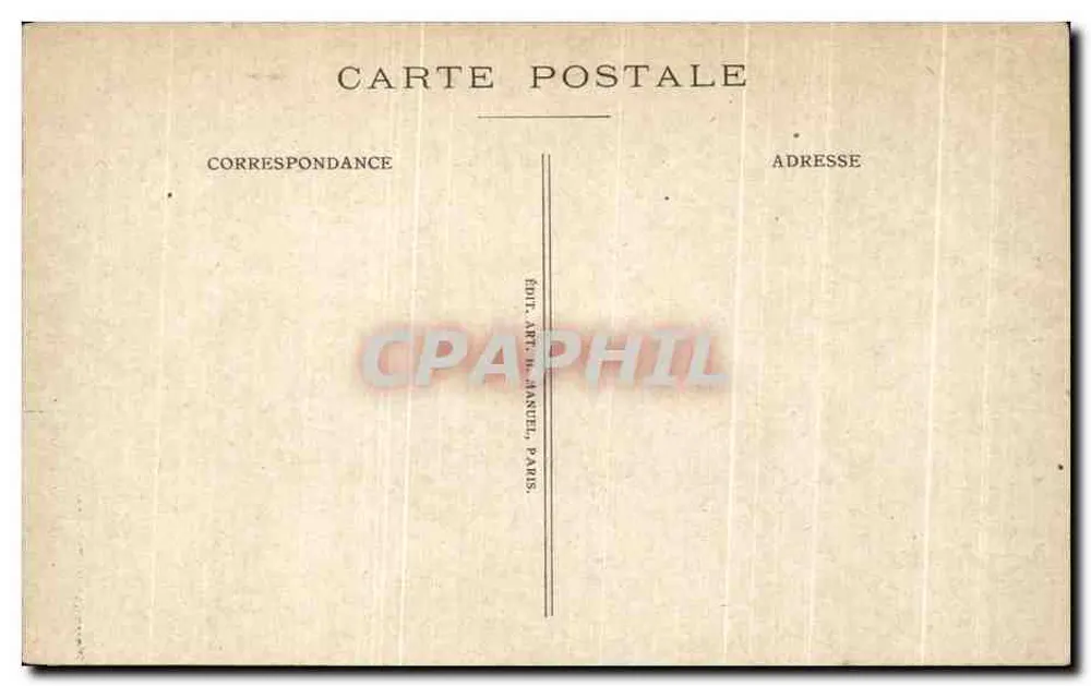O Monumento aos Mortos — Panthéon da Guerra — Editor Gorquet, série 1918 - Verso