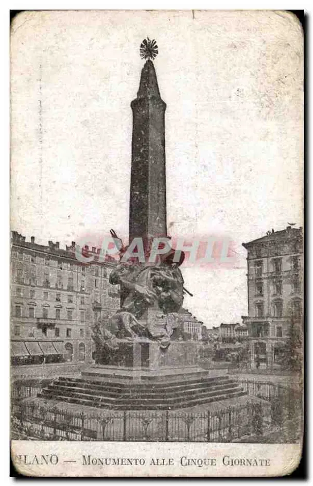 Milão — Monumento às Cinco Jornadas — Graphil - Frente