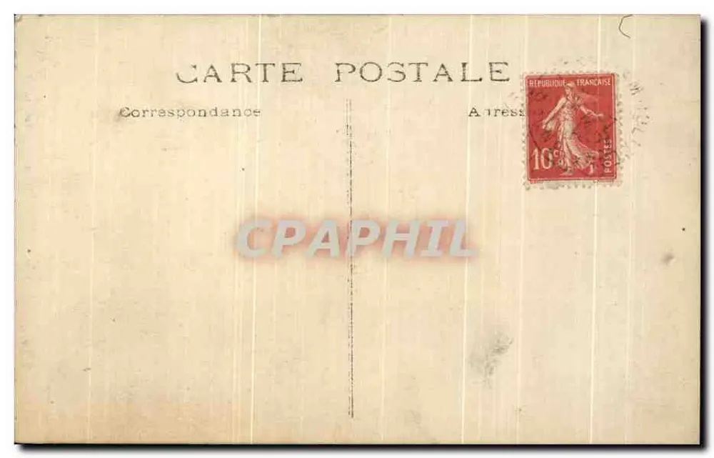 Criança em traje de marinheiro — carta postal francesa — editor não visível - Verso
