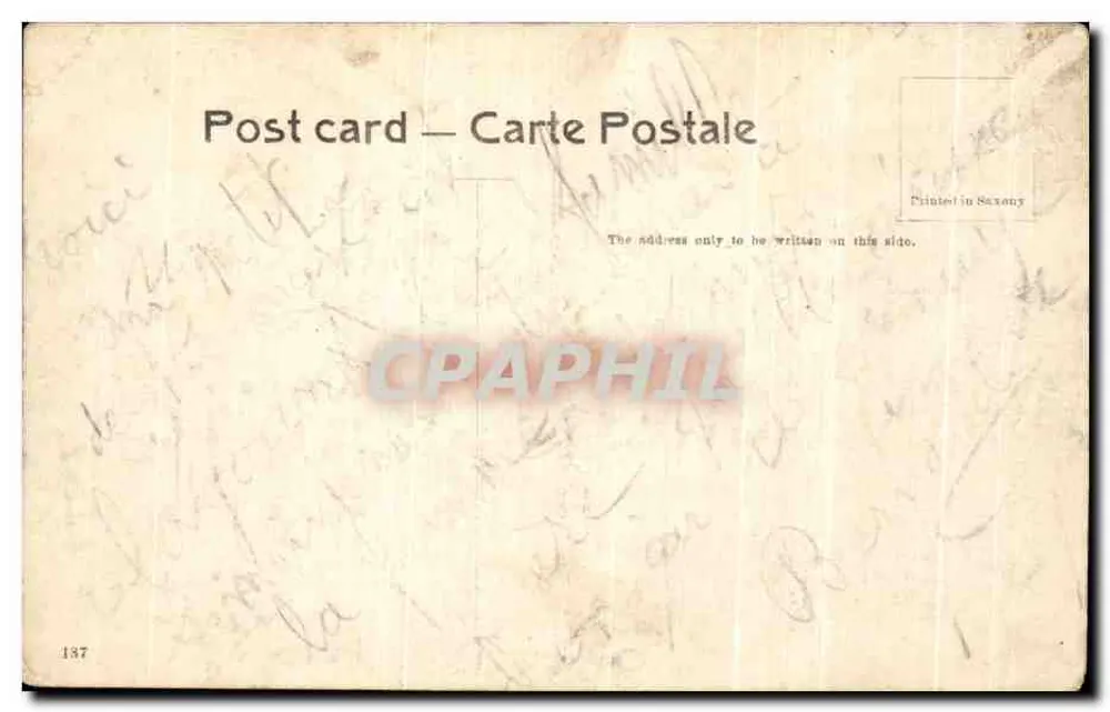 B.B. & C.I. Ry. Offices & Queen's Road — Bombay — Imprimé en Saxe - Verso
