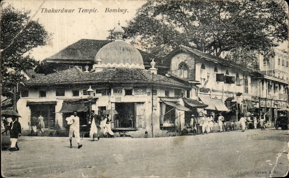 Thakurdwar Temple — Bombay — éditeur Derare & Co. - Frente
