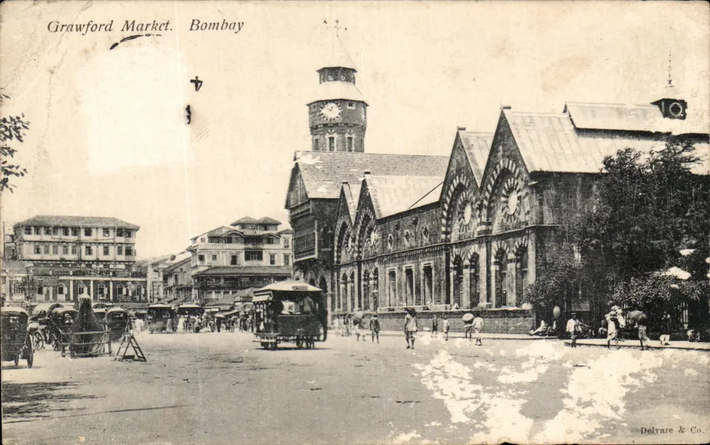 Marché Crawford — bâtiment principal avec tour horloge — Delvare & Co. - Recto