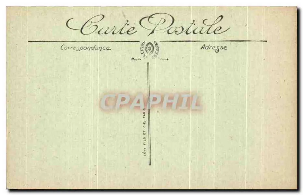 Interior da catedral — vista da nave — editor Lévy Fils et Cie, Paris - Verso
