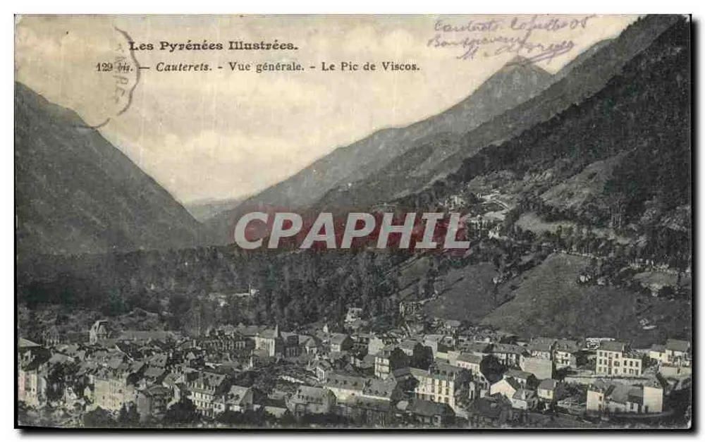 Cauterets — Allgemeiner Blick — Der Pic de Visco — Les Pyrénées Illustrées, Nr. 129 - Vorderseite