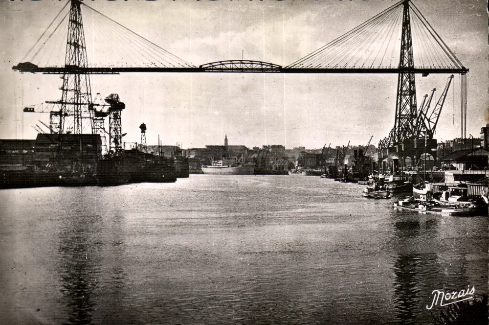 Der Hafen und die Transportsbrücke — Nantes — Editions Nozaïs - Vorderseite