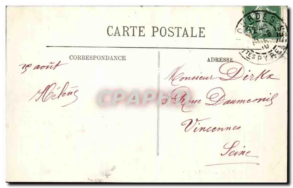 Lourdes — A Basílica — LL. — 1906 - Verso