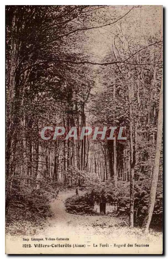 Villers-Cotterêts (Aisne) — Der Wald — Blick von den Sentines — Imp. Lécuyer - Vorderseite