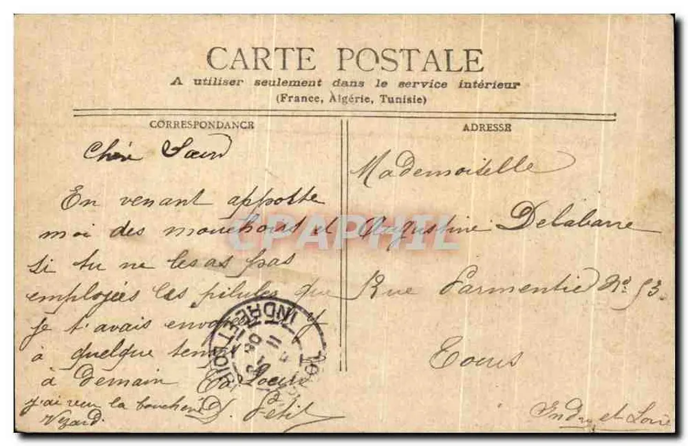 Fontainebleau - SALON DU PAPÉ — Editor: S. FALCK - Verso