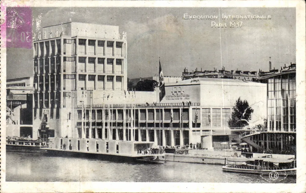 Pavillon der Italien — Internationale Ausstellung Paris 1937 — Verlag: CHI PAUL - Concessionär - Frankreich - Vorderseite