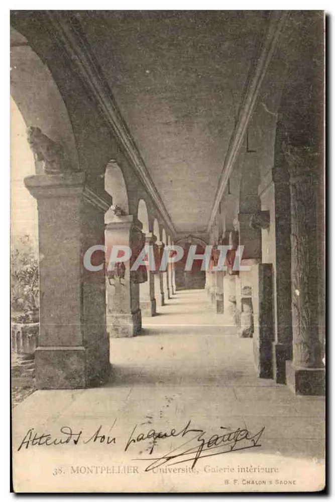 Montpellier - Université, Galerie intérieure — B. F. Chalon & Saône, n°38 - Frente