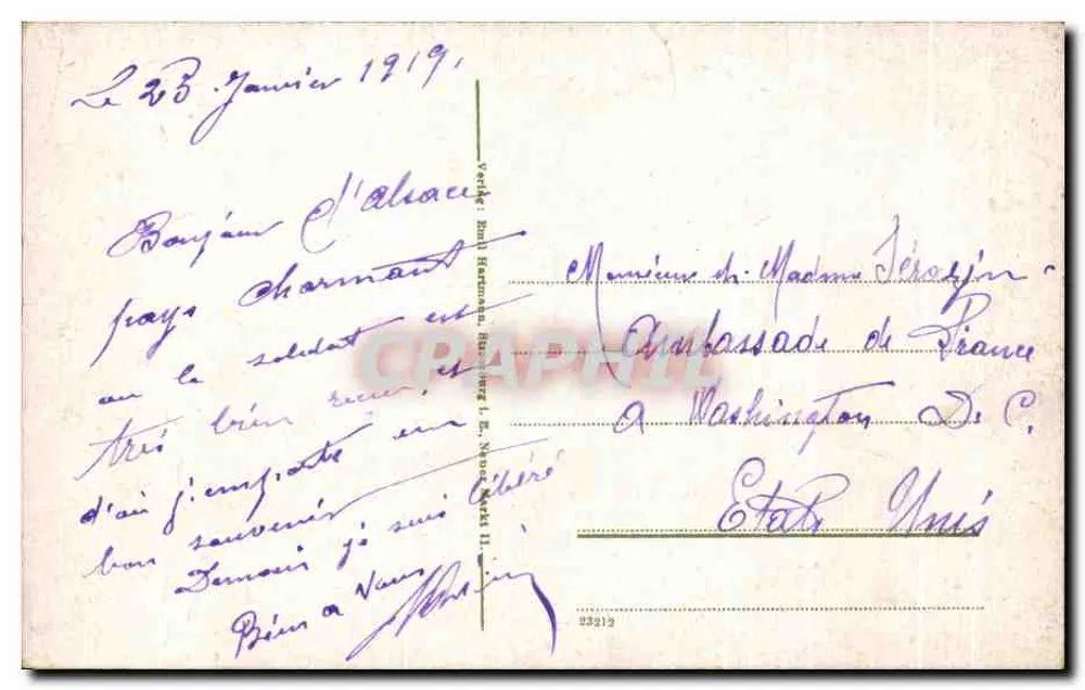 Estrasburgo - Vista geral — editor não identificado, número de série não visível - Verso