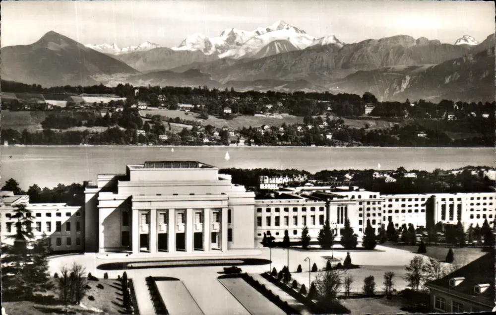 Genebra — Palácio das Nações — Éditions Jaeger - Frente