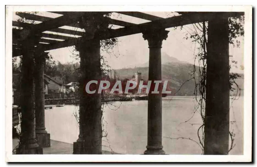 Lago de Annecy — O Castelo de Duingt — Edição da Chrodon, 37, rue de la Gare, Annecy - Frente