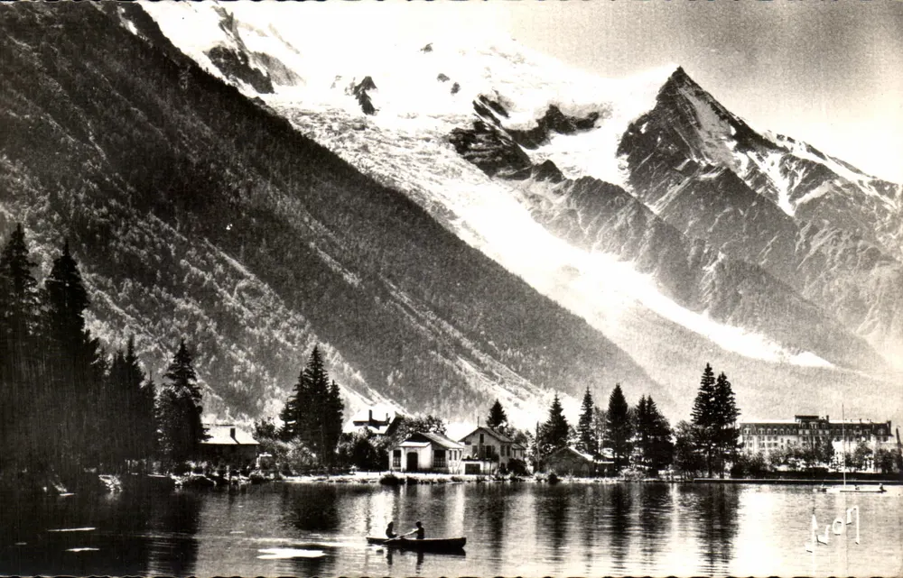 Chamonix — Seen des Sees, der Mont-Blanc und der Aiguille du Goûter — Les Éditions d'Art - Vorderseite
