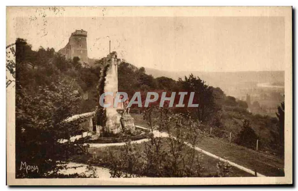 Moilinieux — Ruinen des Schlosses Robert-le-Diable — Gedenkmonument für die Schlachten von 1871 — Verlag Mona - Vorderseite