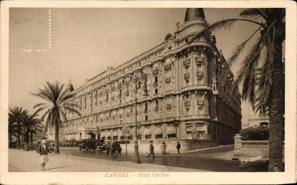 CANNES - Hotel Carlton — Editor E.H. Taron - Frente