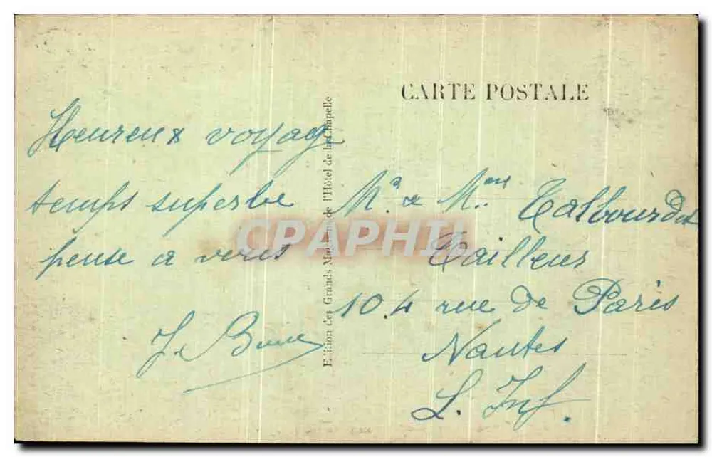 Lourdes — Le Calvaire Breton — Édition des Grands Magasins de la Chapelle - Rückseite
