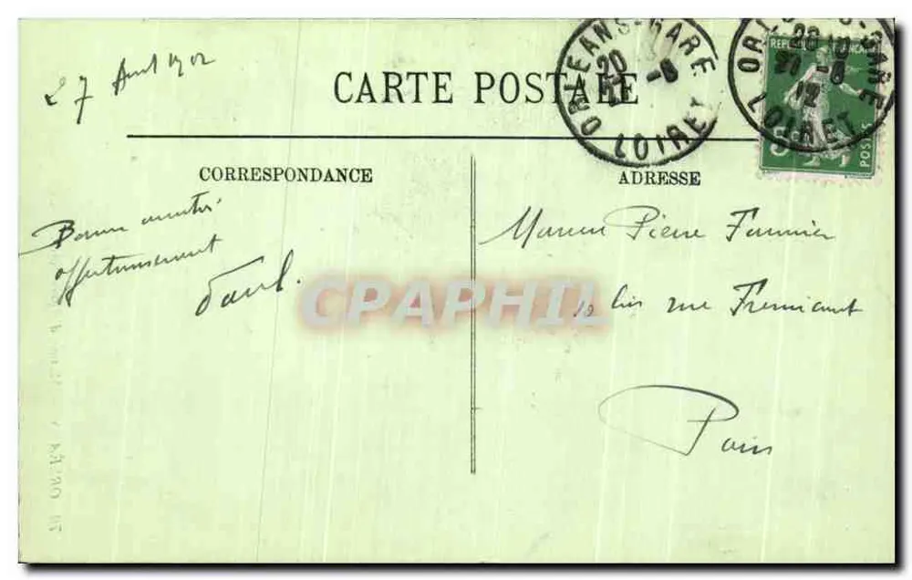 Orléans — Casa de Agnès Sorel — LL - Verso