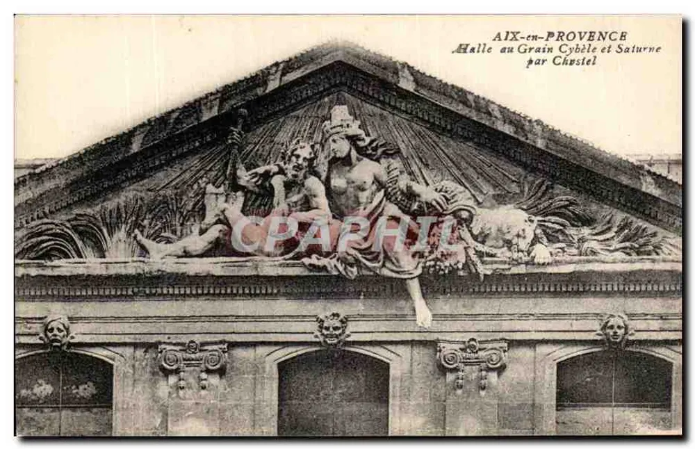 Aix-en-Provence — Getreidespeicherhalle Cybèle und Saturne von Chostel - Vorderseite
