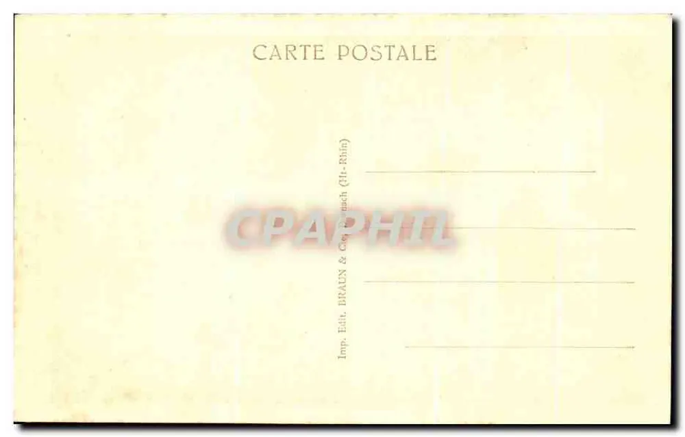 Colmar — Casa das Cabeças — editor Braun & Cie, n° 302 - Verso