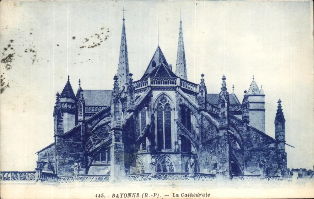 Bayonne (B.-P.) — A Catedral — Edição Cidade de Maudé, n° 1443 - Frente