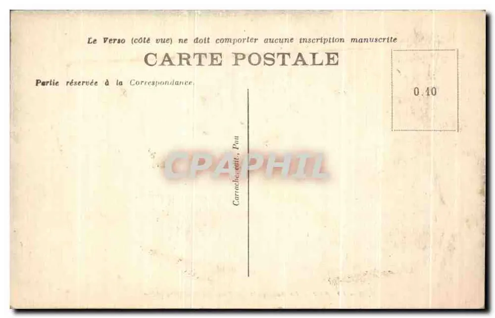 Pau — Der Boulevard des Pyrénées und der große Eiche — C.C. - 19 - Rückseite
