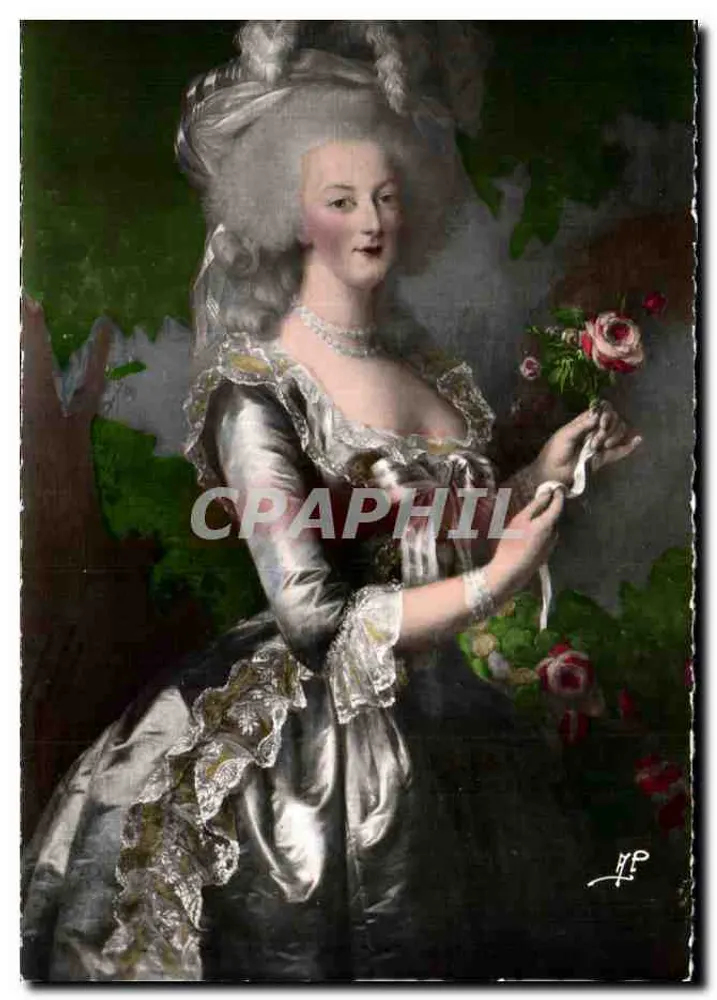Marie-Antoinette bei der Rose — von Madame Vigée-Lebrun — Éd. d'Art Colbert, Versailles - Vorderseite