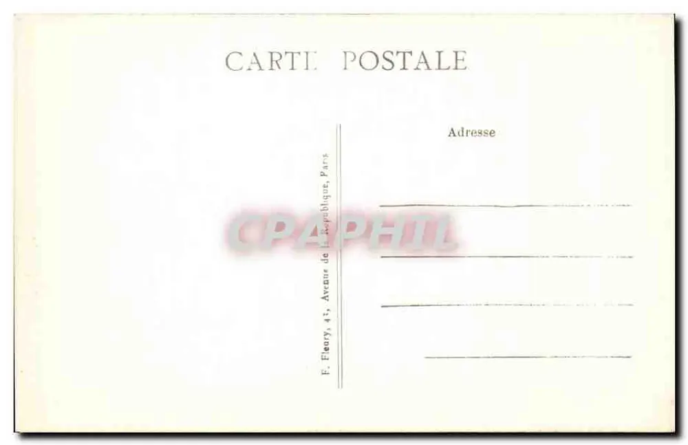 Paris — A Catedral Notre-Dame — fachada sul — editor F. Fleury, 45, Avenue de la République, Paris - Verso