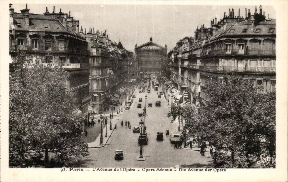 Paris — A Avenida da Ópera — editor Jan, n° 93 - Frente