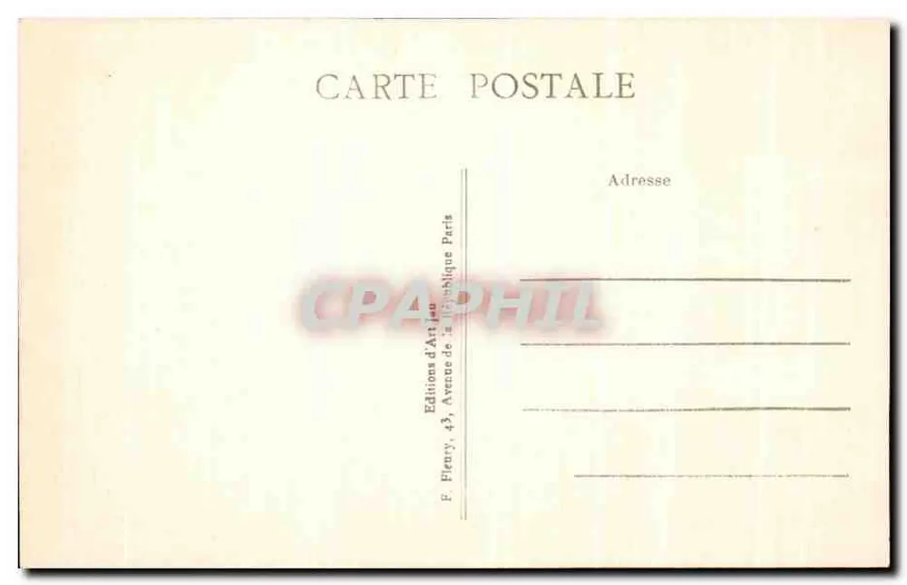 Paris — A Bastilha — Editor San, n°21 - Verso
