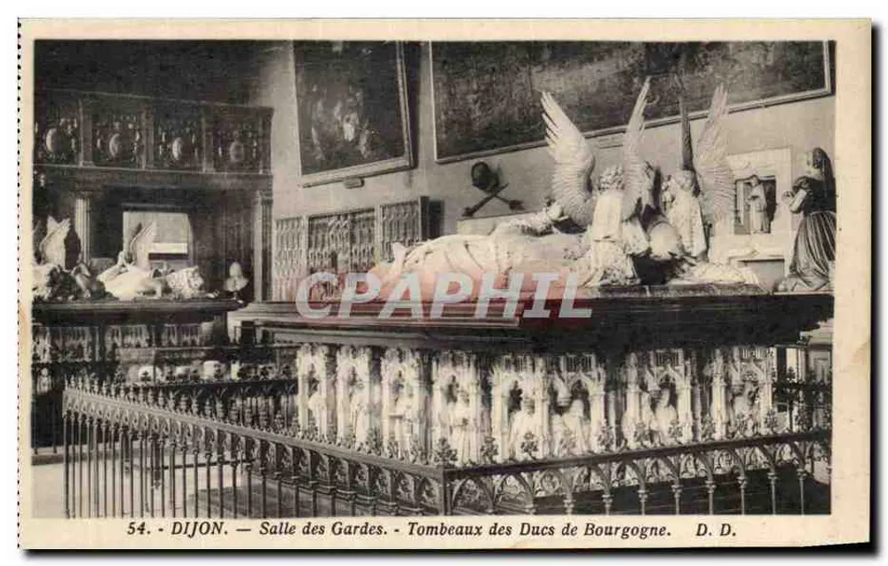 Dijon — Wachzimmer. Grabmäler der Herzöge von Burgund — D.D. — n°54 - Vorderseite