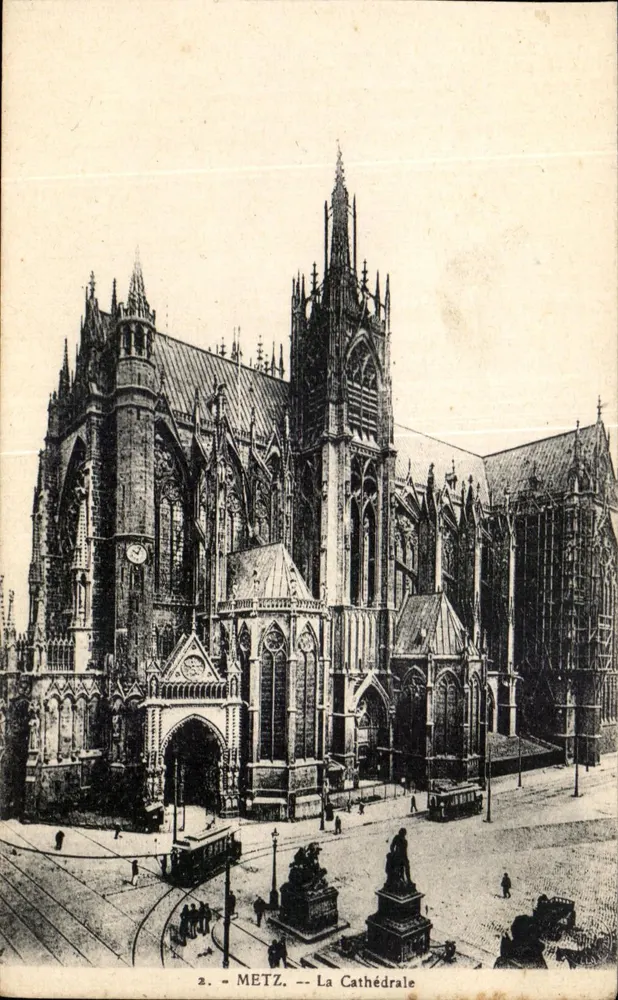 Metz — A Catedral — Editor E. Weber, n°2 - Frente