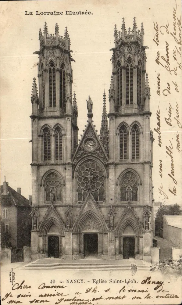 NANCY - Igreja de São Léon — La Lorraine Illustrée, n°40 - Frente