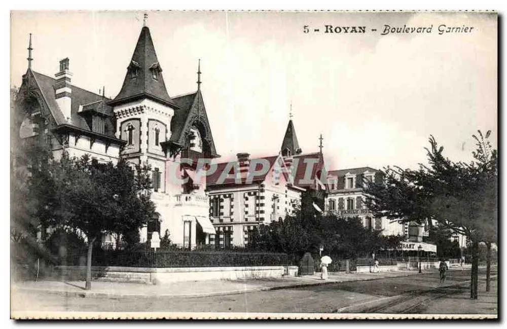 Royan - Boulevard Garnier — vista de um edifício em estilo eclético — editor não identificado, número de série 5 - Frente