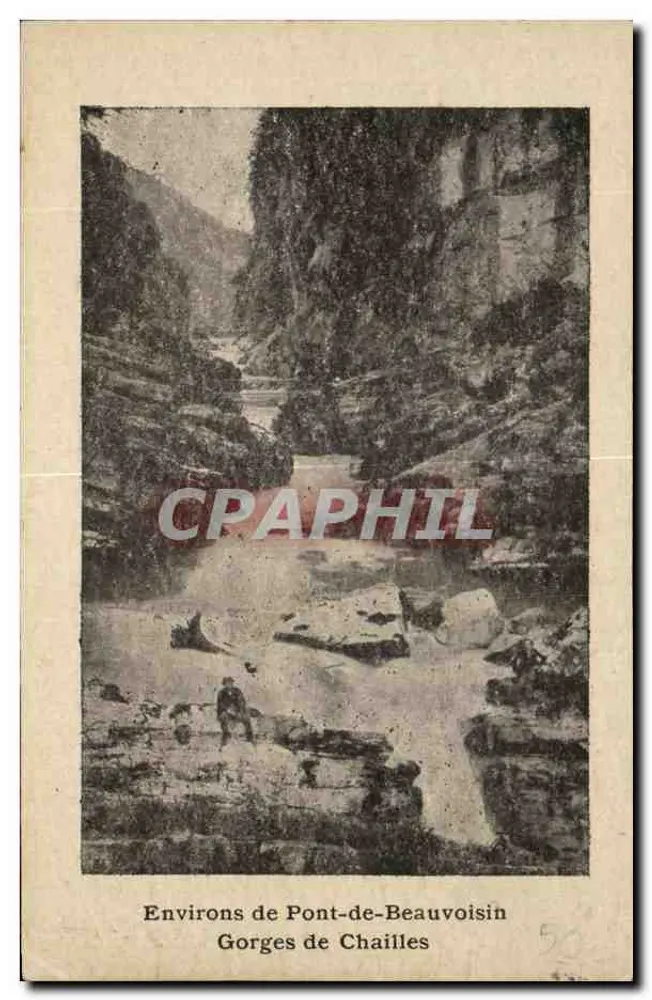 Gorges de Chailles — Umgebung von Pont-de-Beauvoisin — Imp. Ph. FALON, Pont-de-Beauvoisin - Vorderseite