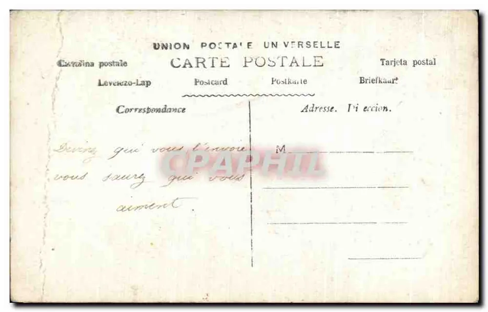 Homme avec poisson rose — portrait studio — éditeur GROGAT, PARIS, n° 369 - Rückseite