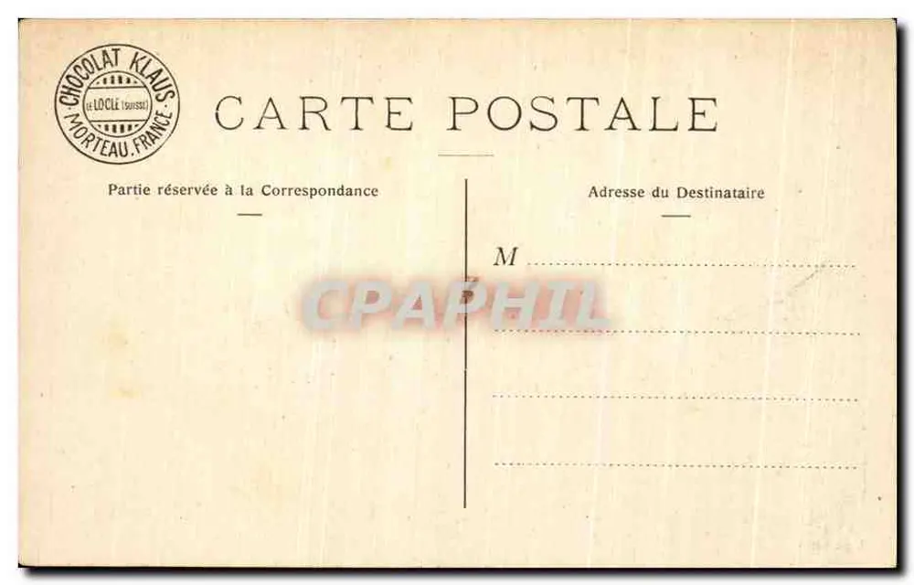 Castelo de Amboise (Grande Torre) – Indre e Loire – Editores: CHOCOLAT KLAUS - Verso