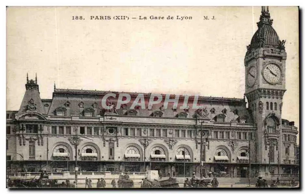 Paris (XII') — A Estação de Lyon — M. J. — n° 188 - Frente